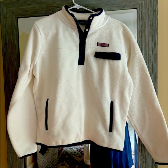 NWT Vineyard Vines 3/4 Fleece Zip - Picture 1 of 3